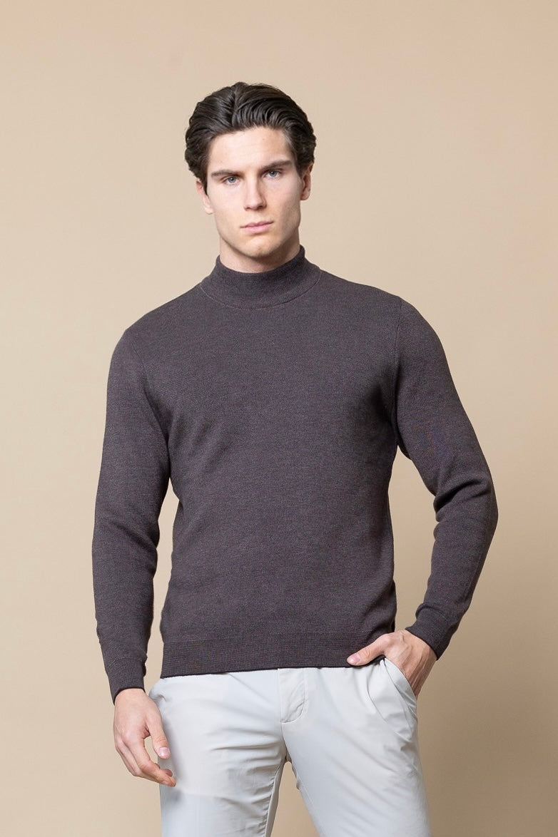 JERSEY DE PUNTO FINO DE CUELLO ALTO