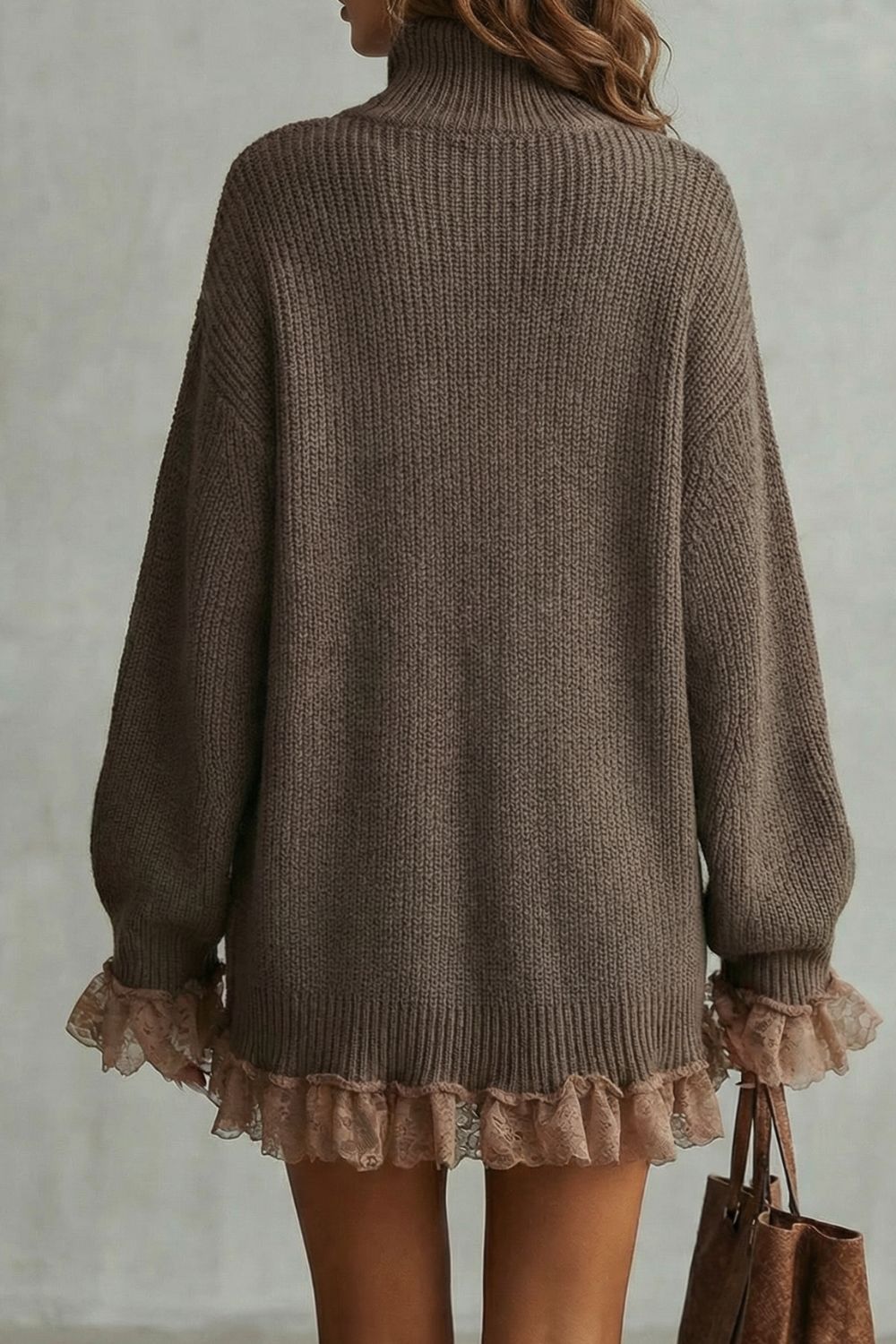 MORVELLE | BAJO CON VOLANTES EN PUNTO – VESTIDO JERSEY