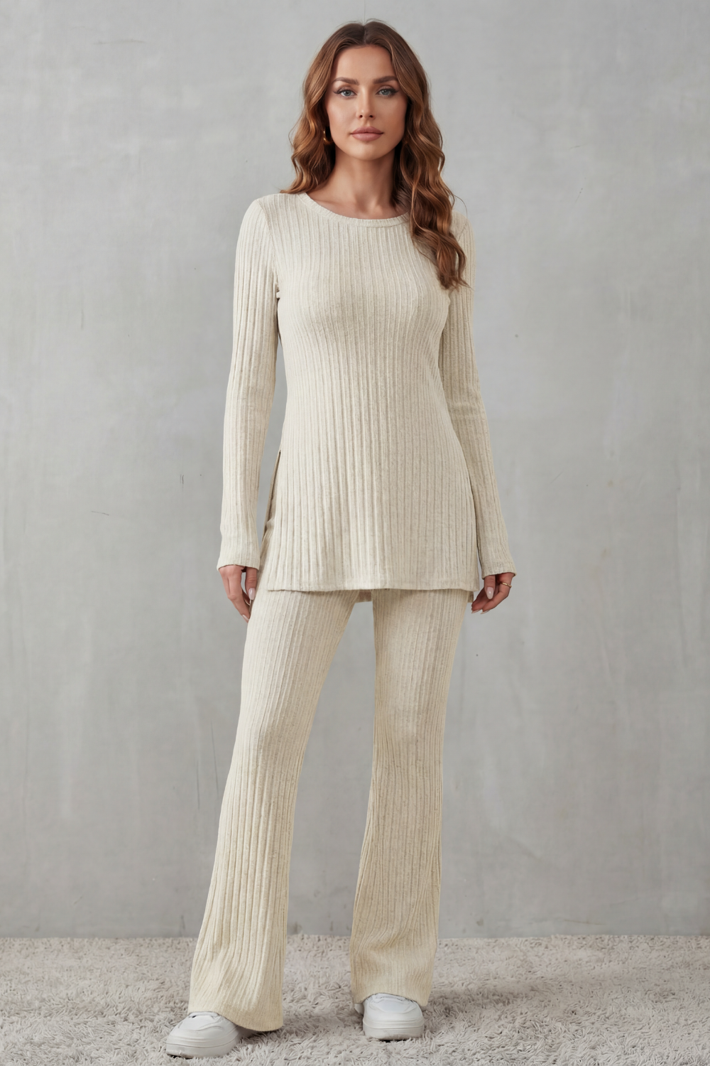 ELISIANNE | ELEGANCIA ACANALADA – CONJUNTO LOUNGE DE PUNTO