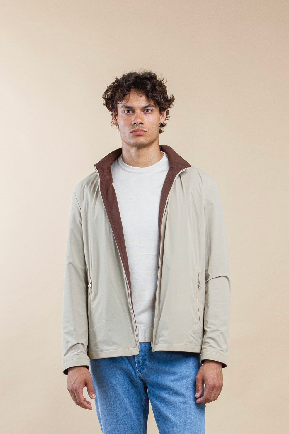 TWEEZIJDIG VARSITY CHAQUETA