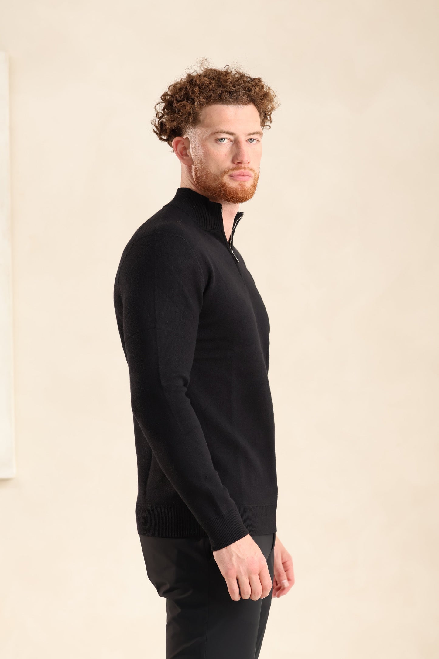 JERSEY SOFT TOUCH HALF-ZIP
