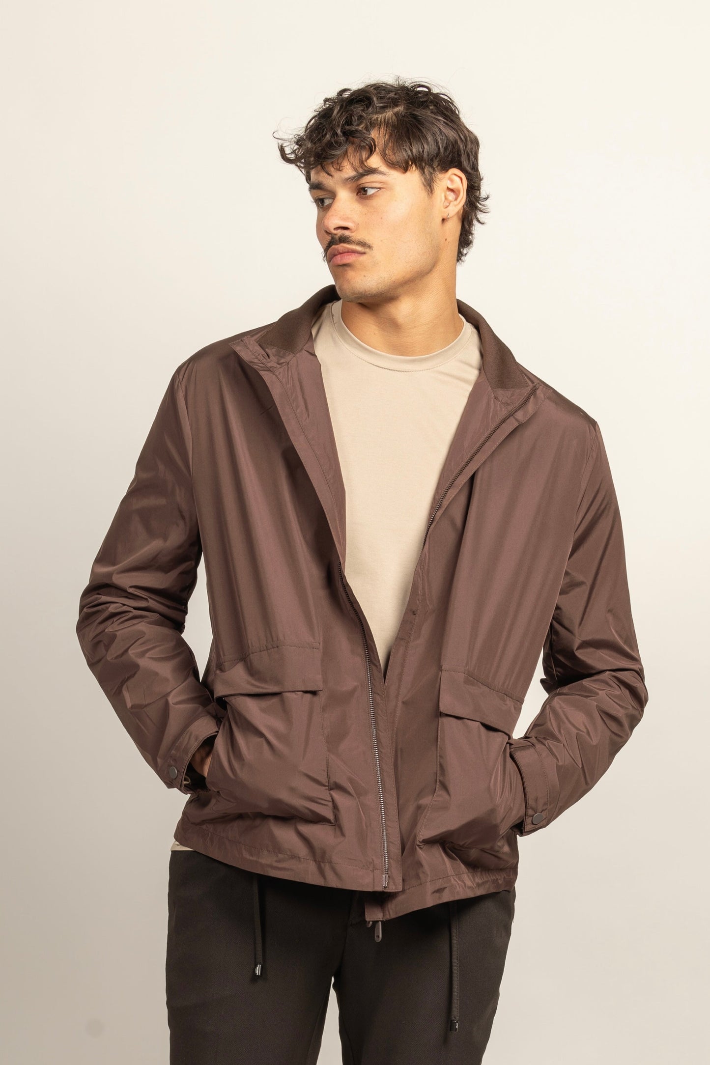 VARSITY JACKET BROWN