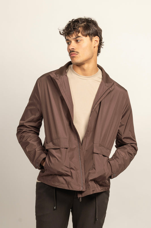 VARSITY JACKET BROWN