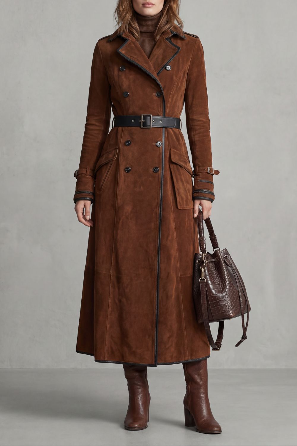 MARCELLINE | ELEGANCIA SASTRE – ABRIGO LARGO EFECTO ANTE