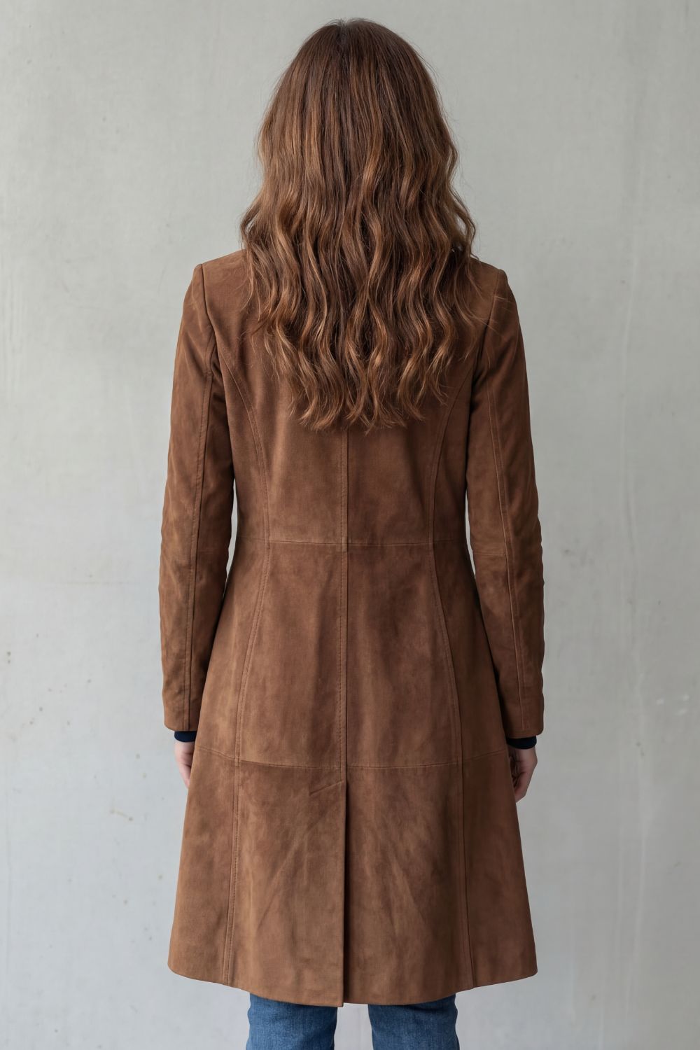 DELVIENNE | ACABADO VINTAGE EFECTO ANTE – ABRIGO LARGO
