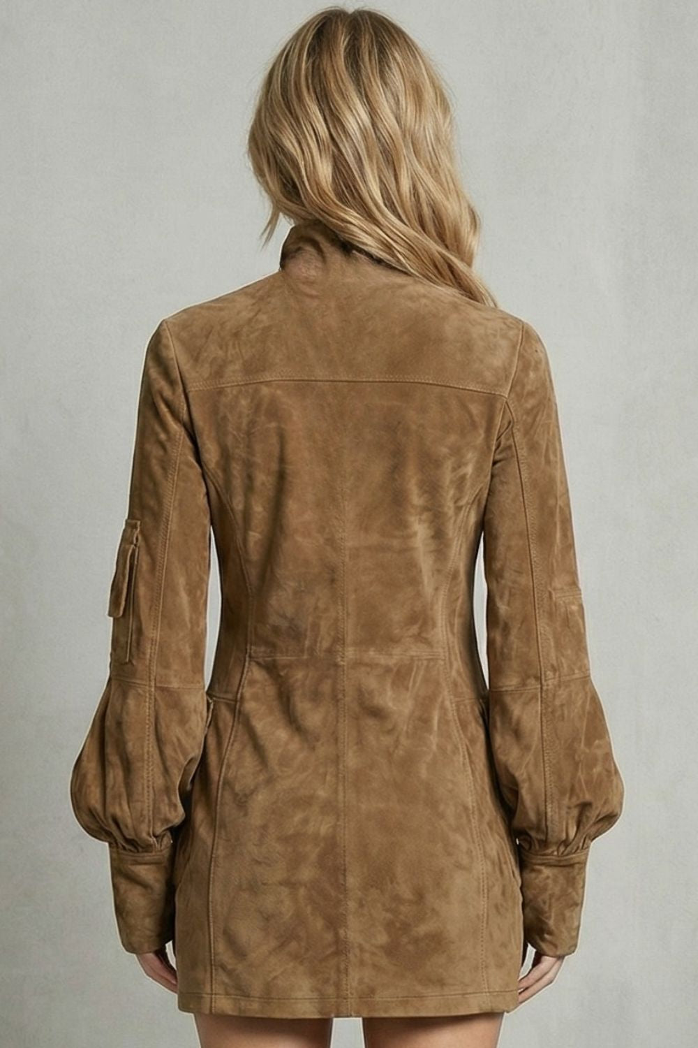 MARCELLA | SILUETA DE CUELLO ALTO – MINIVESTIDO EFECTO ANTE