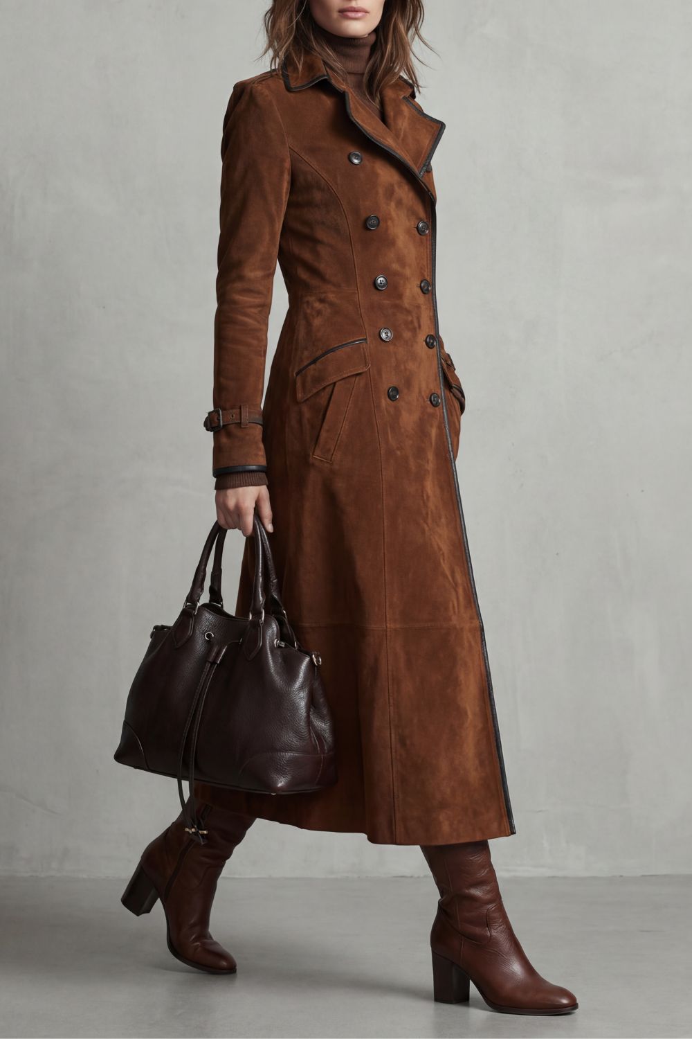 MARCELLINE | ELEGANCIA SASTRE – ABRIGO LARGO EFECTO ANTE