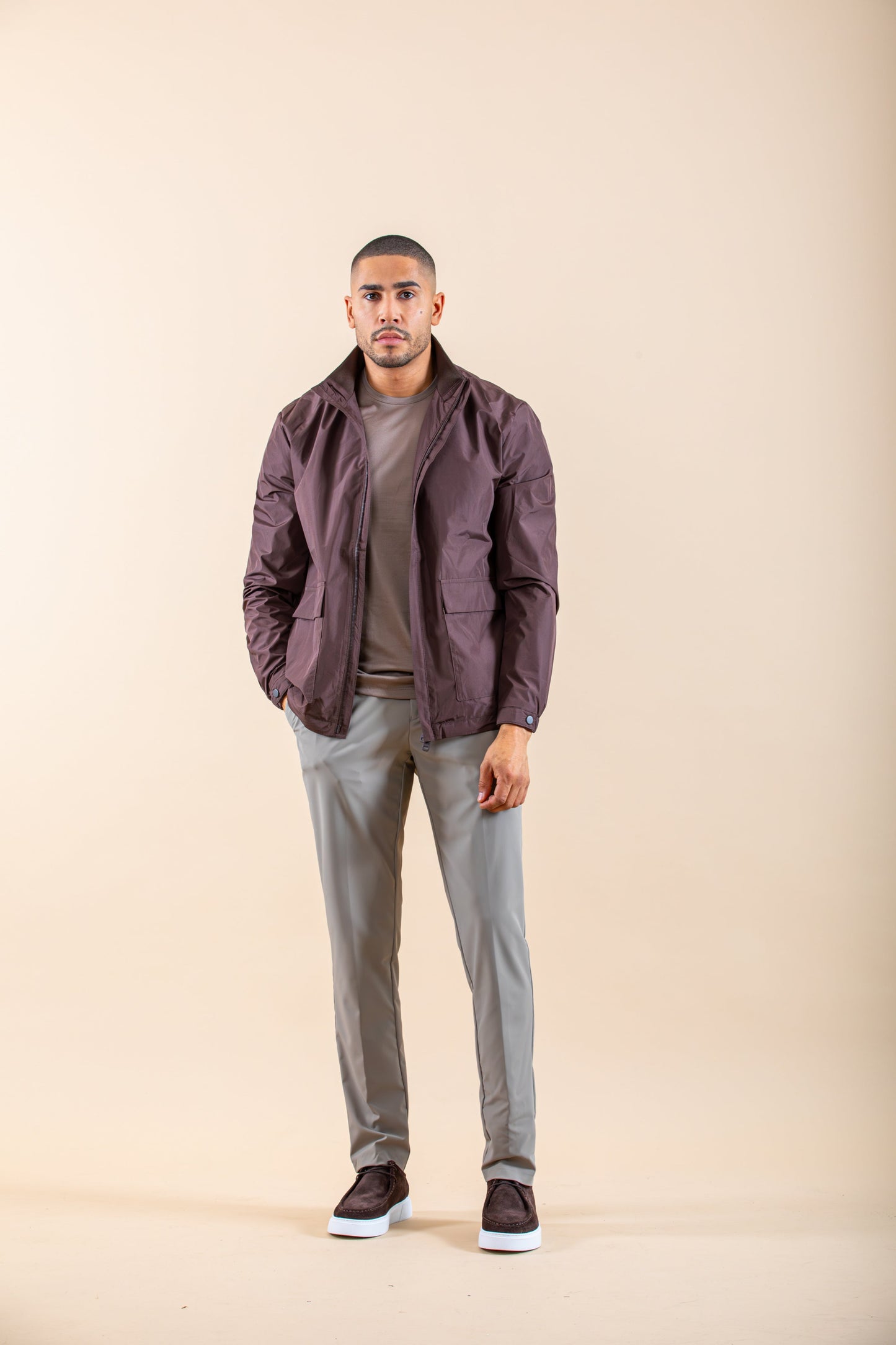 VARSITY JACKET BROWN