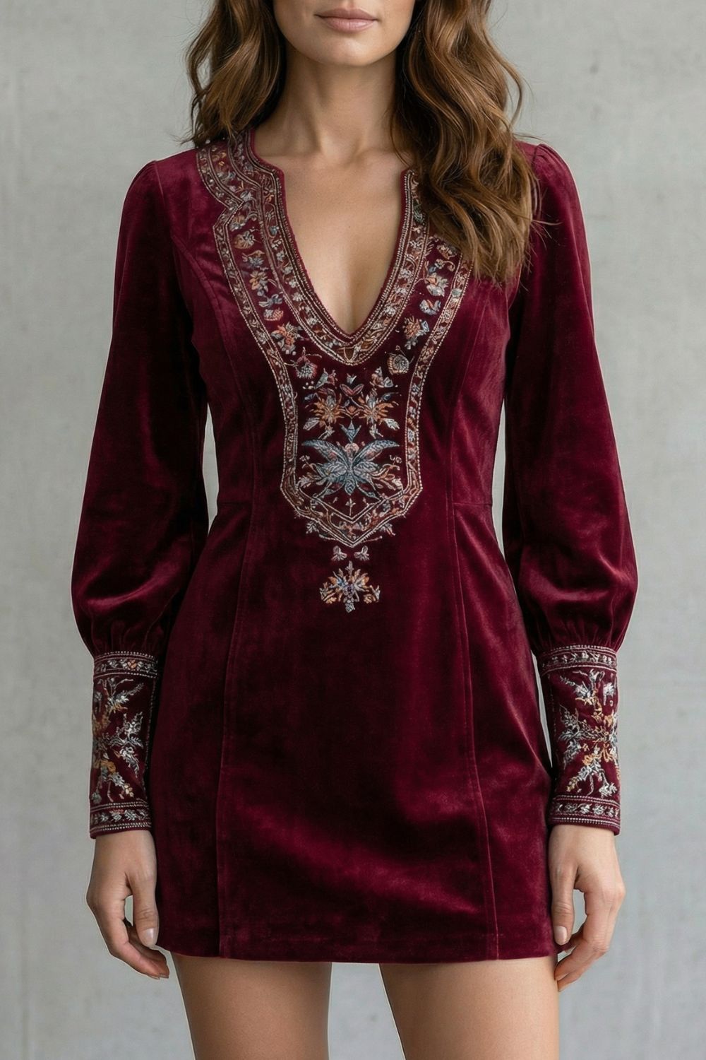 OASIS | DETALLE BORDADO – MINIVESTIDO BOHO
