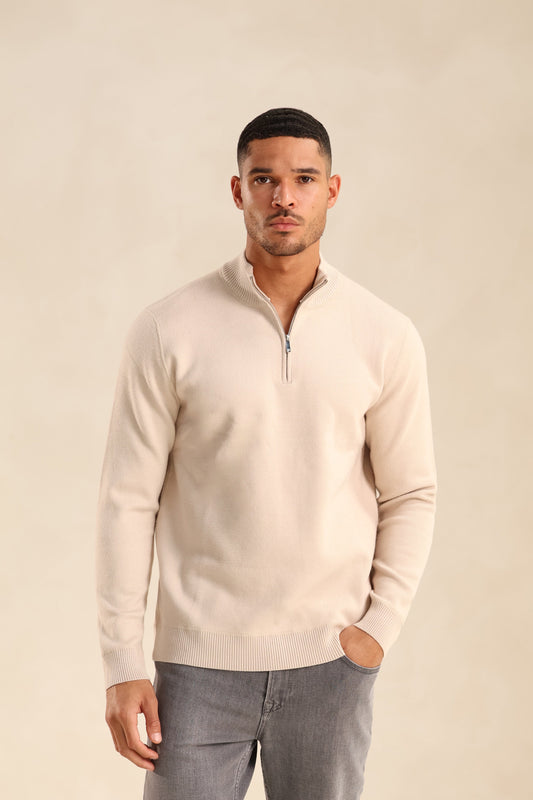 JERSEY SOFT TOUCH HALF-ZIP