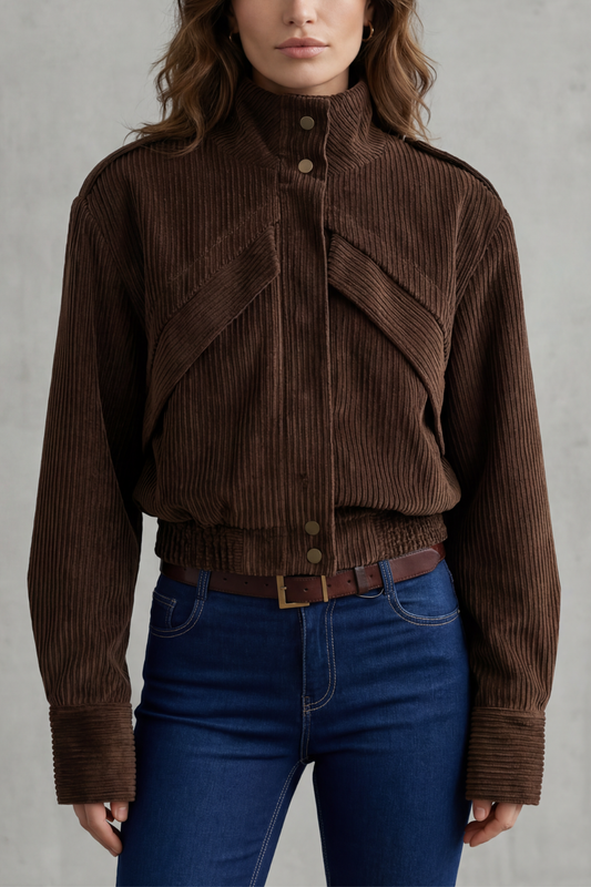 BARDELONNE | GIRO MOTERO EN PANA – CHAQUETA CROPPED
