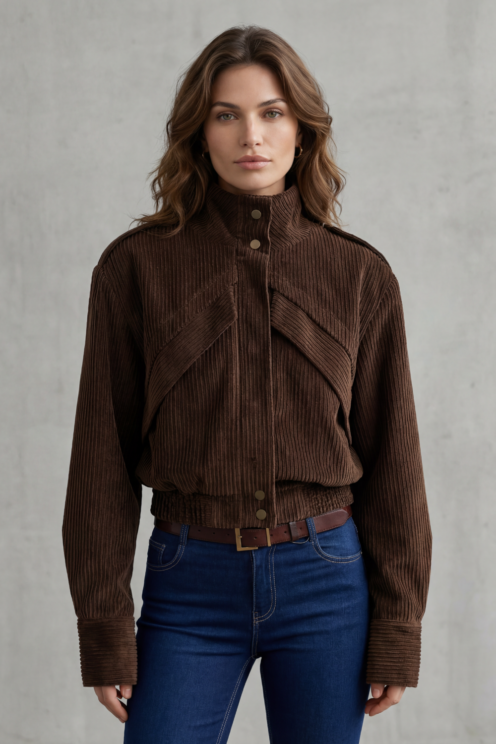 BARDELONNE | GIRO MOTERO EN PANA – CHAQUETA CROPPED