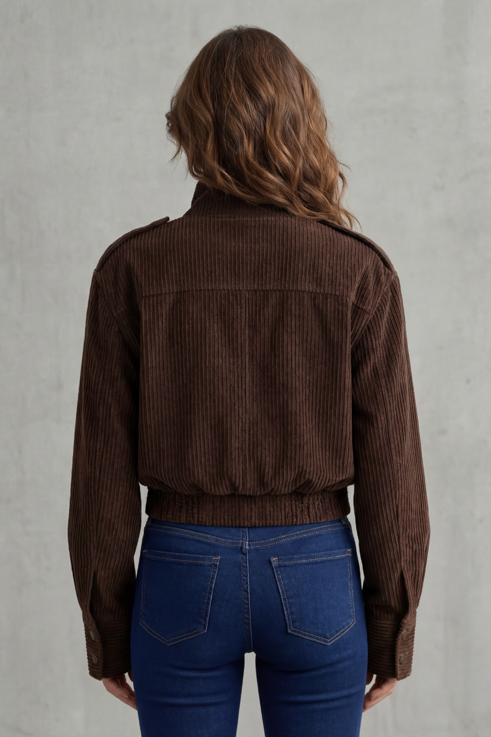 BARDELONNE | GIRO MOTERO EN PANA – CHAQUETA CROPPED