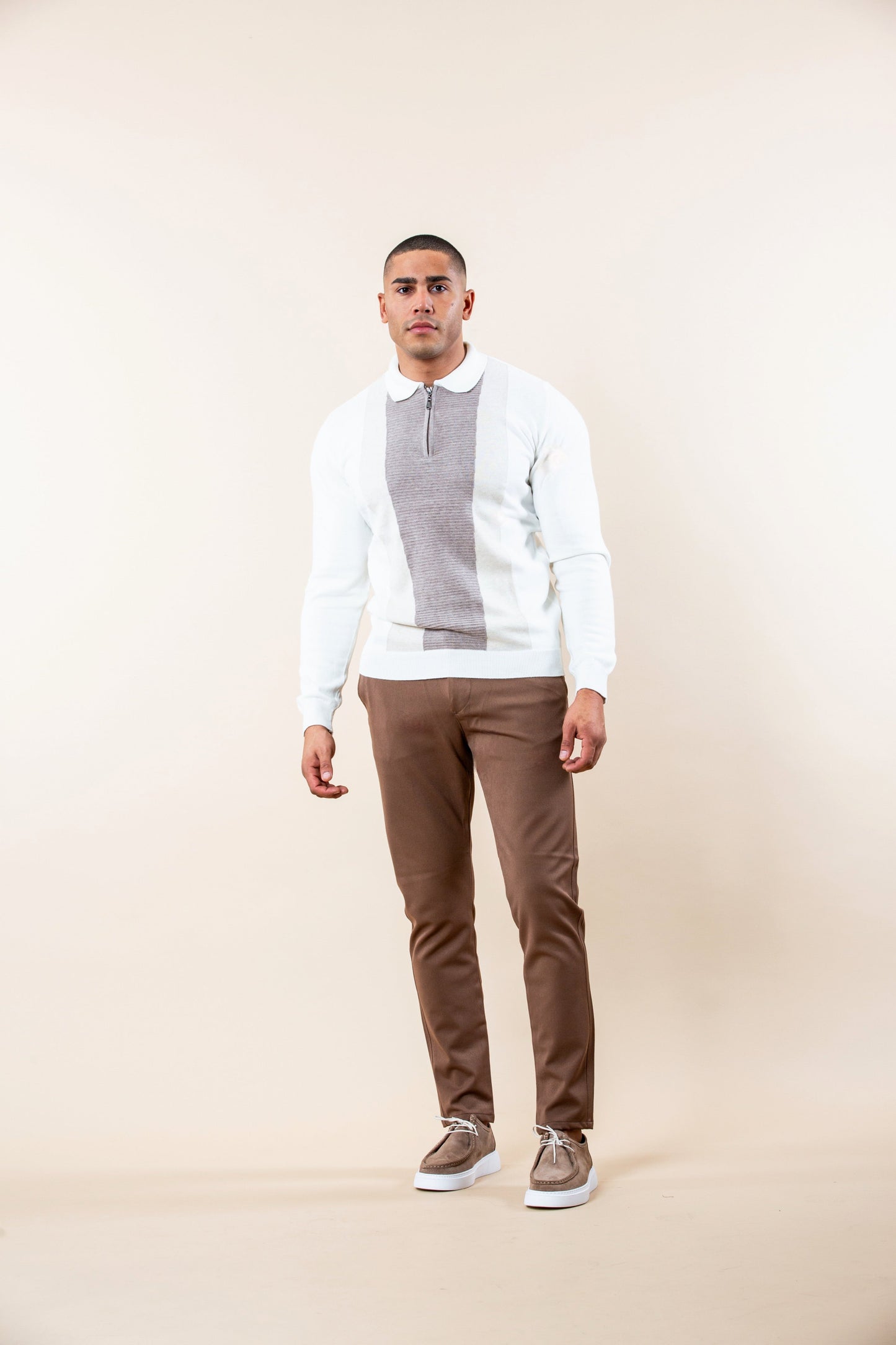 TRIPLE VOYAGER HALF-ZIP DE MANGA LARGA POLO