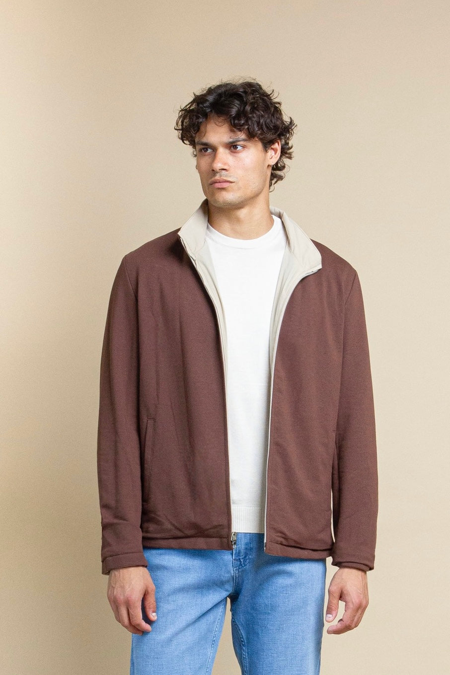 TWEEZIJDIG VARSITY CHAQUETA
