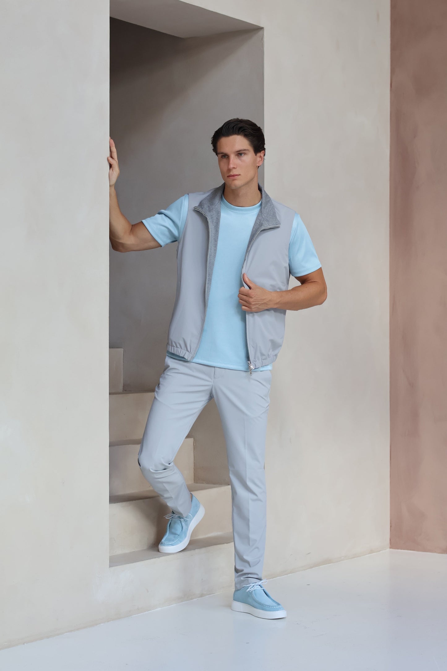 TWEEZIJDIGE JOGGER CHALECO ACOLCHADO