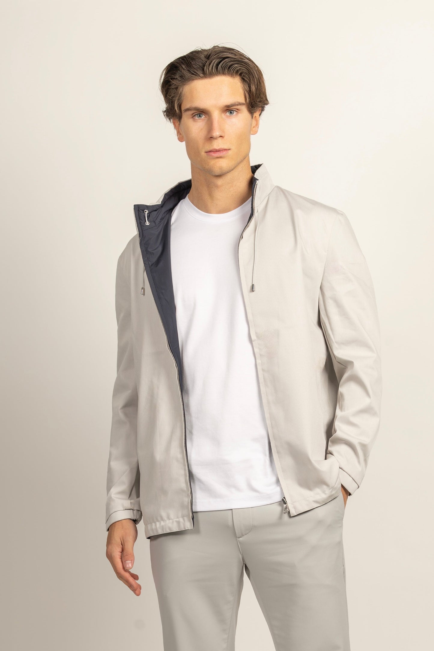 TWEEZIJDIG VARSITY CHAQUETA