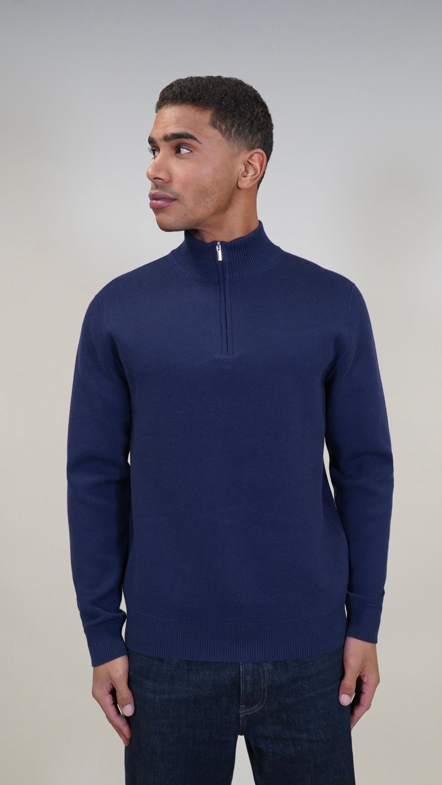 JERSEY SOFT TOUCH HALF-ZIP