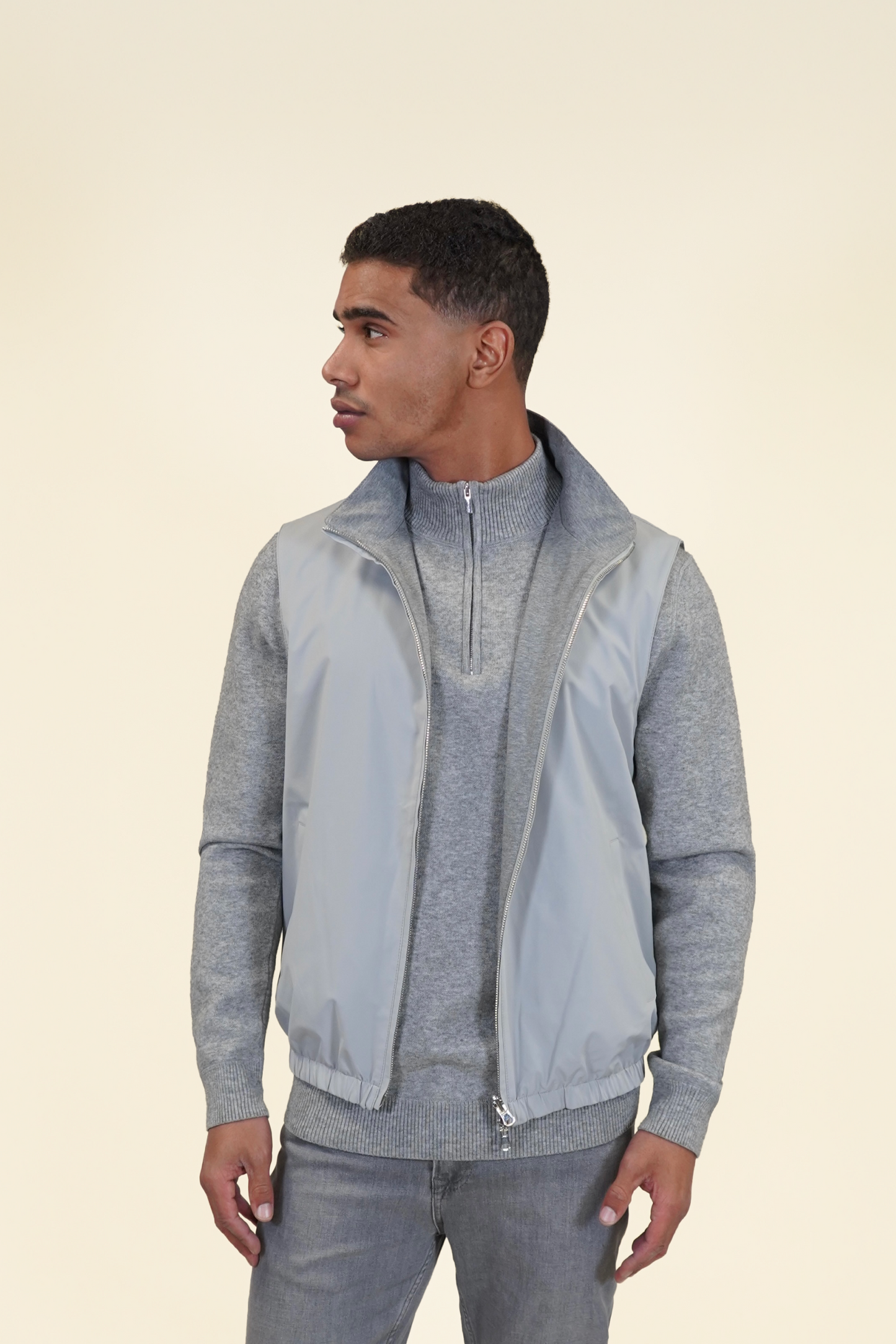 TWEEZIJDIGE JOGGER CHALECO ACOLCHADO