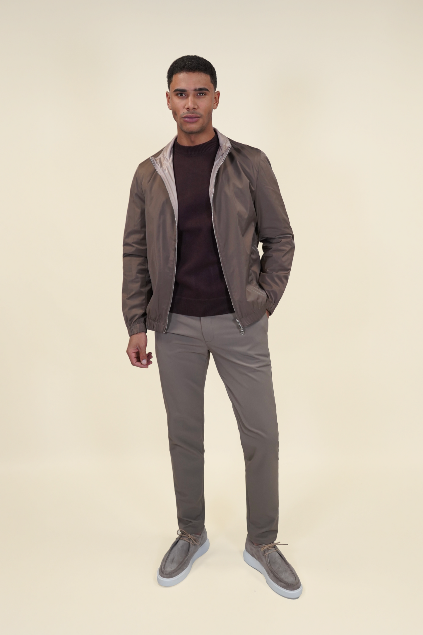 TWEEZIJDIGE SOFT-TOUCH CHAQUETA