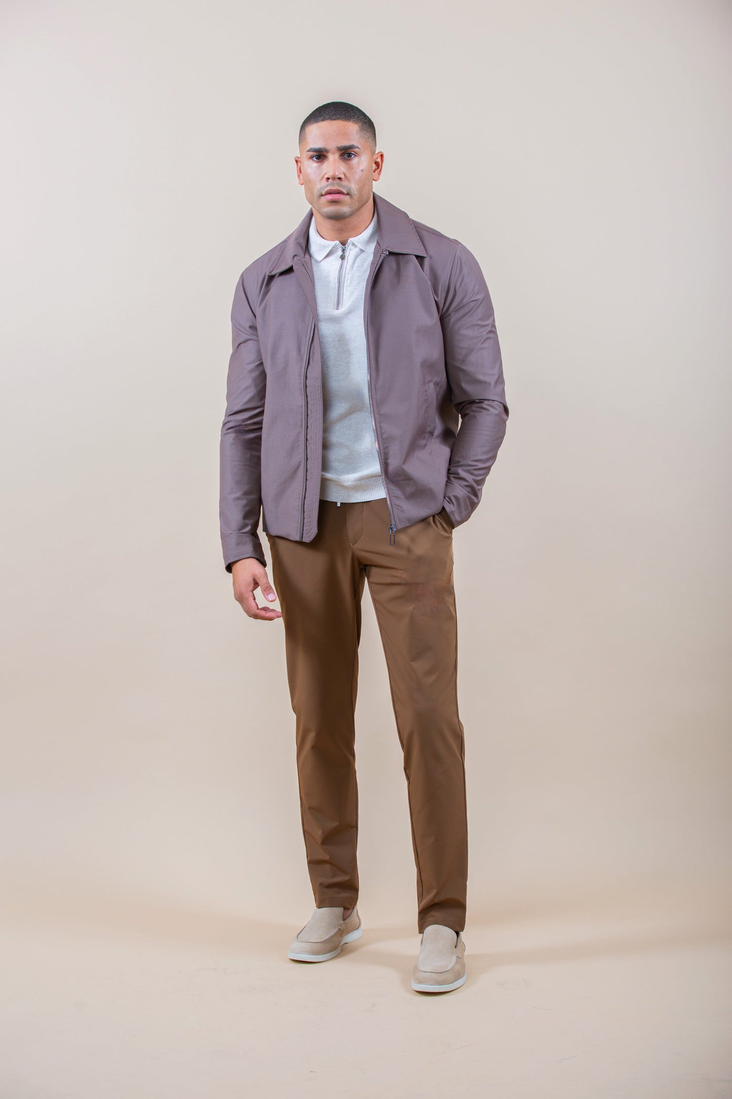 VOYAGER CHAQUETA TAUPE