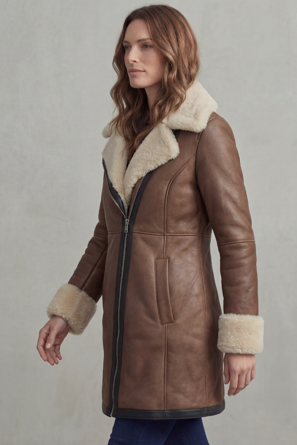 ELISARA | CUELLO DE BORREGUILLO – ABRIGO INVERNAL EFECTO PIEL