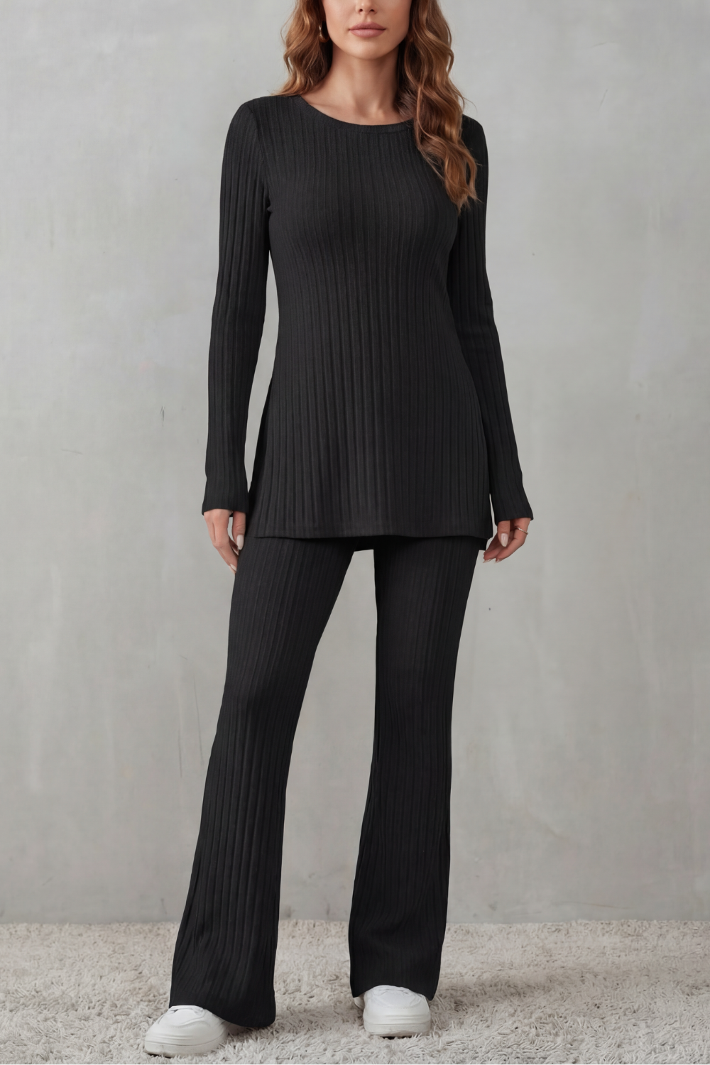 ELISIANNE | ELEGANCIA ACANALADA – CONJUNTO LOUNGE DE PUNTO