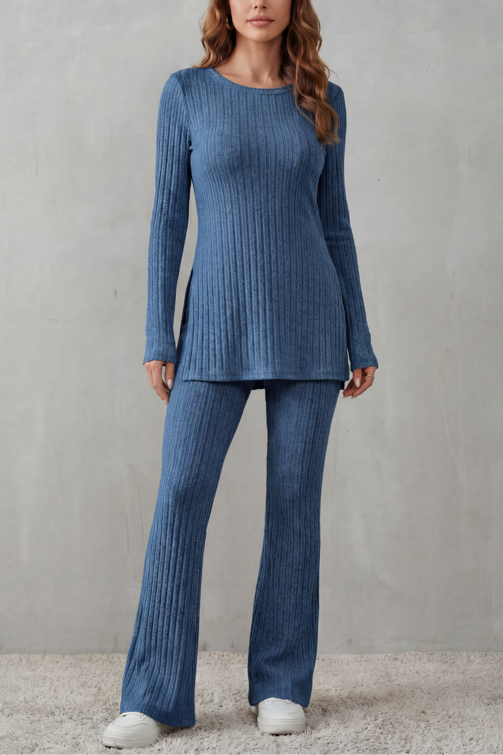 ELISIANNE | ELEGANCIA ACANALADA – CONJUNTO LOUNGE DE PUNTO