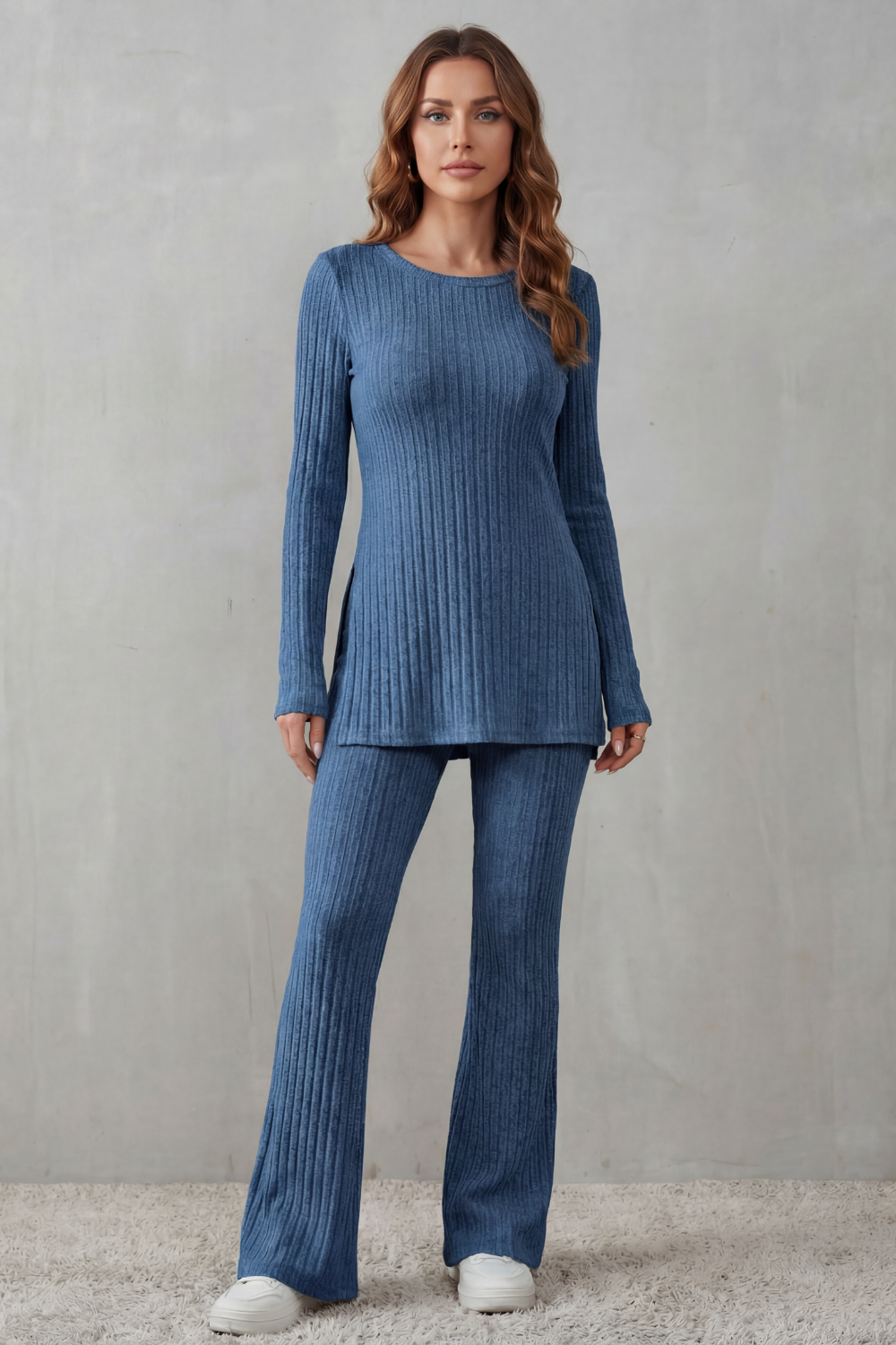 ELISIANNE | ELEGANCIA ACANALADA – CONJUNTO LOUNGE DE PUNTO