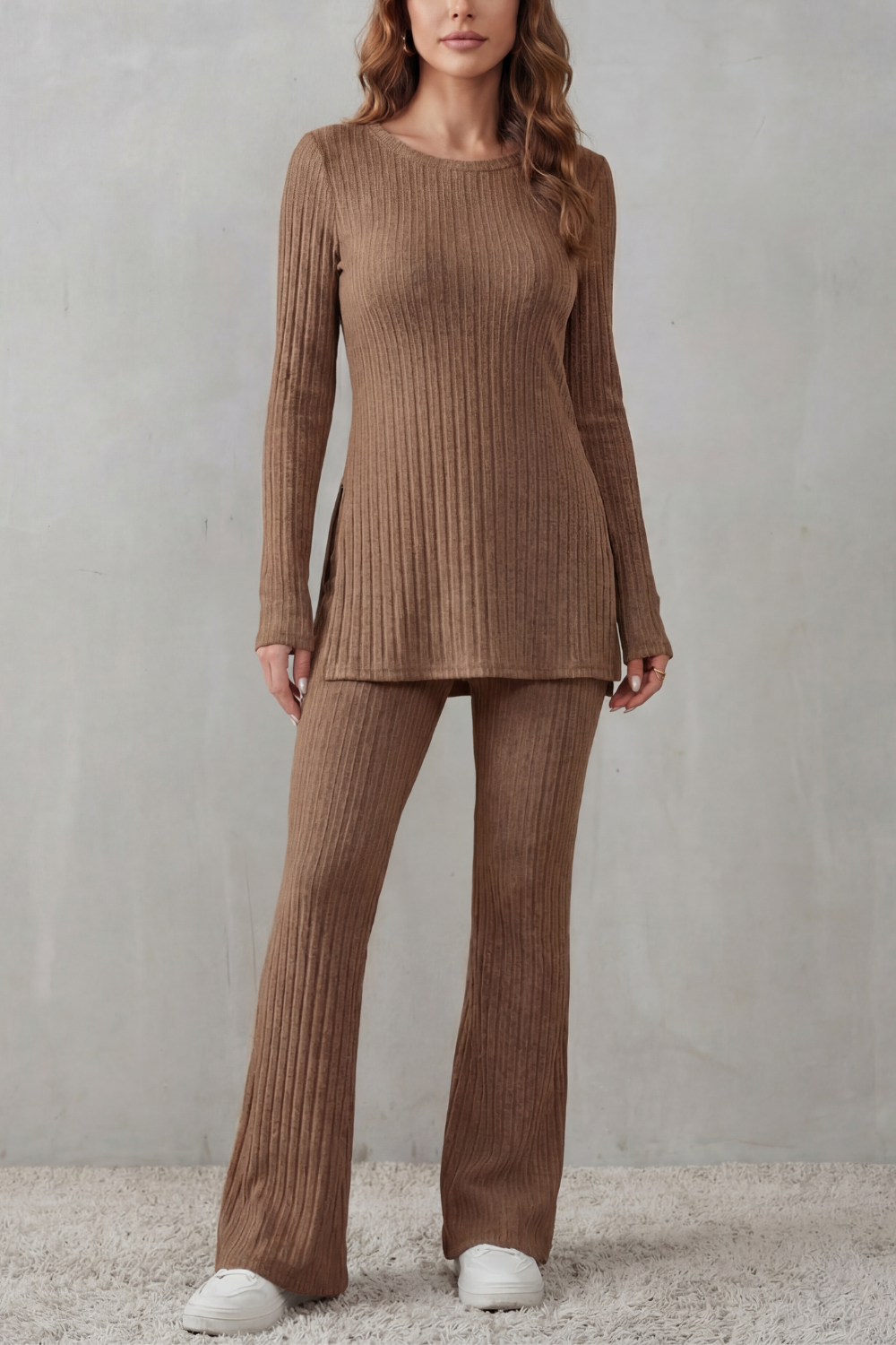 ELISIANNE | ELEGANCIA ACANALADA – CONJUNTO LOUNGE DE PUNTO