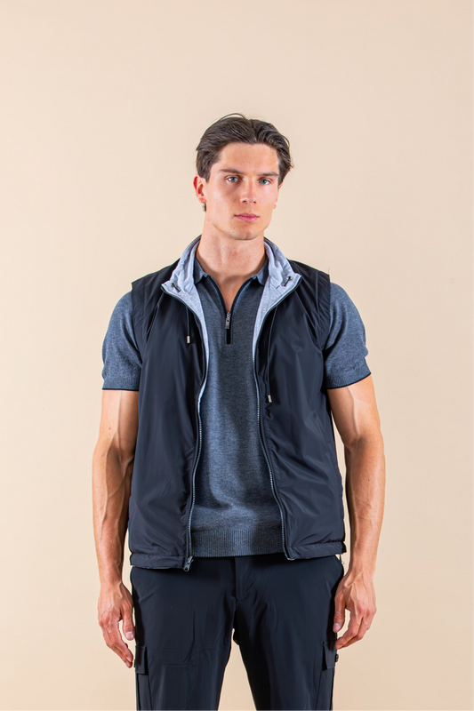 TWEEZIJDIGE JOGGER CHALECO ACOLCHADO