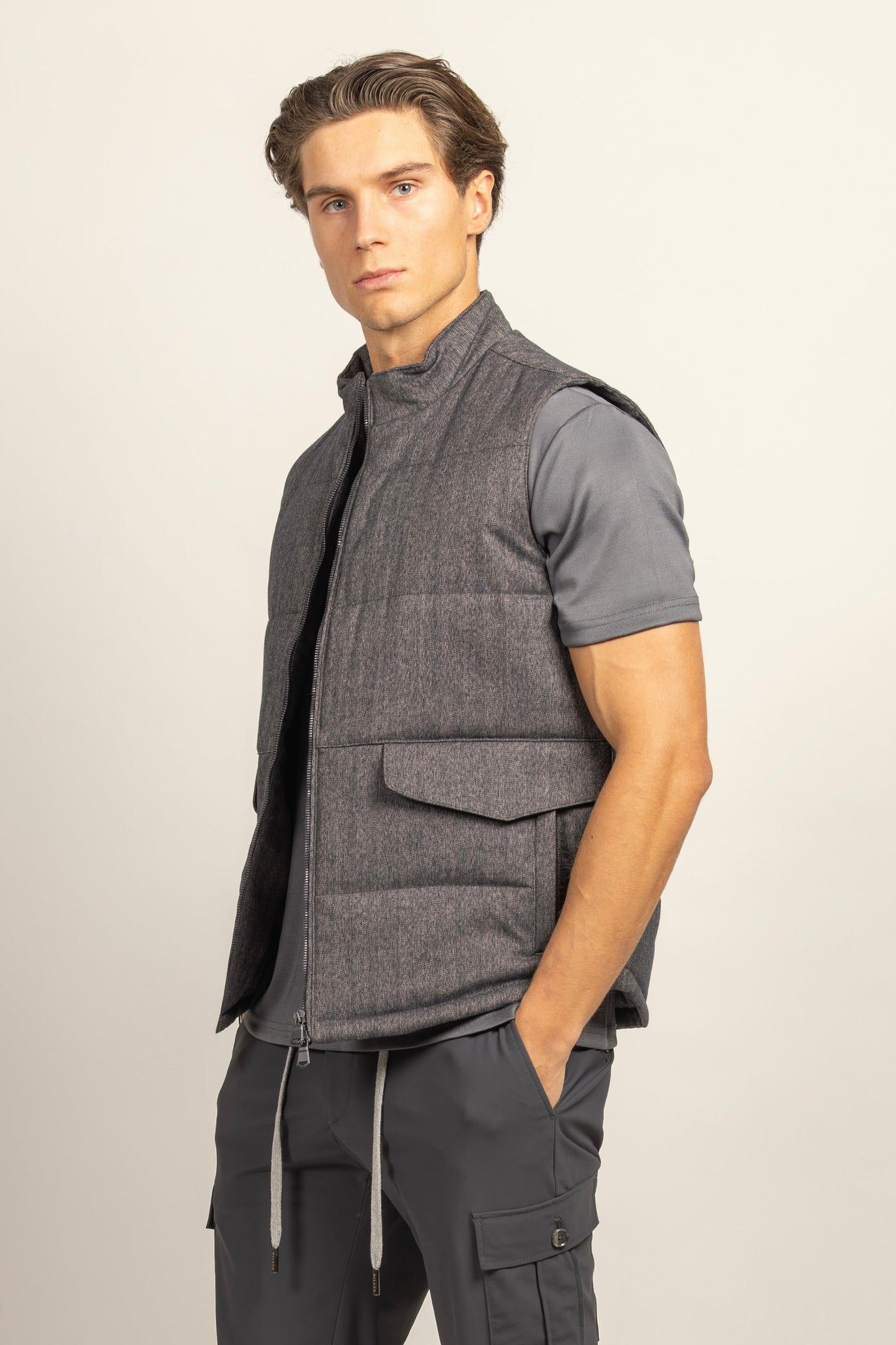 GRIS BULLET CHALECO ACOLCHADO