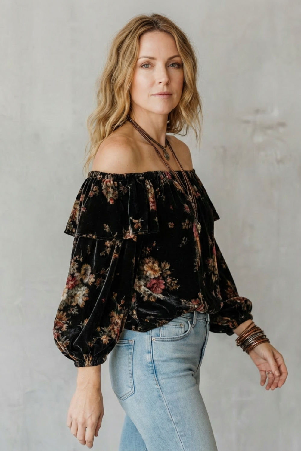 FLORÉZIA – VINTAGE BLOOM – VELVET FLORAL TOPS COLLECTION