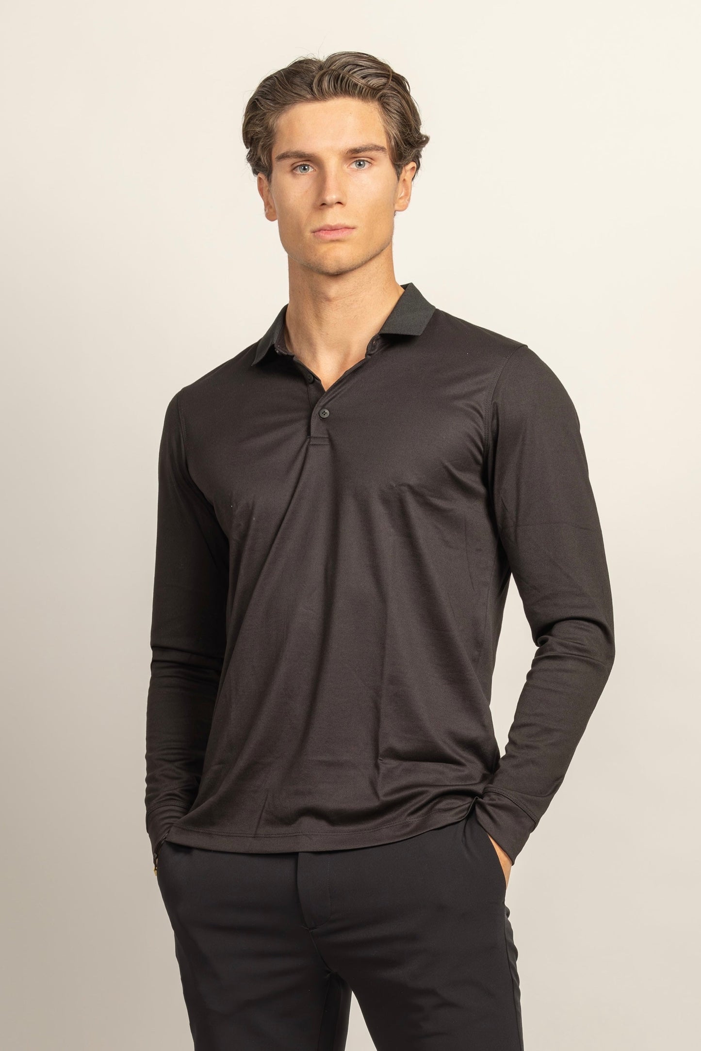 POLO MERCERIZADO BRILLO CON BOTONES