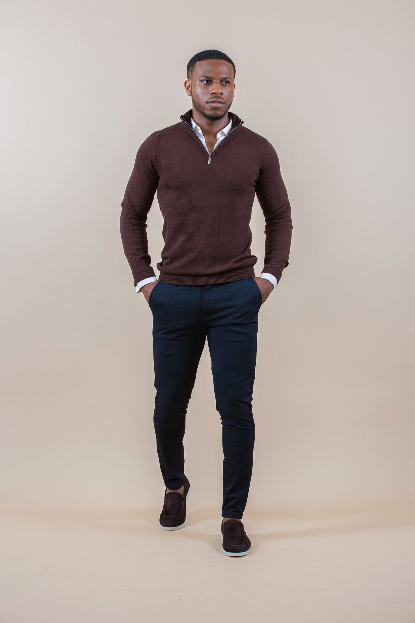 JERSEY HALF-ZIP