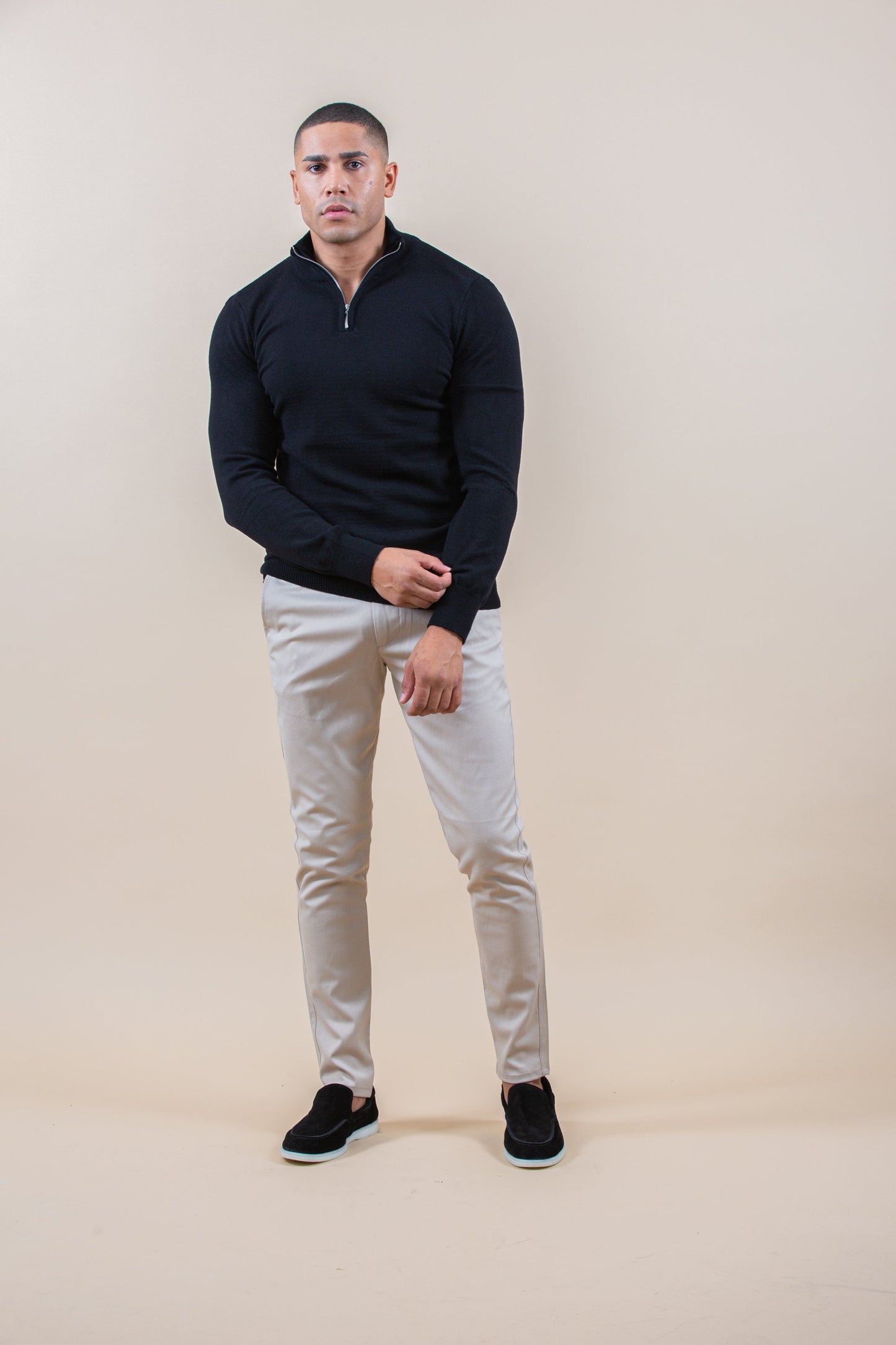 JERSEY HALF-ZIP