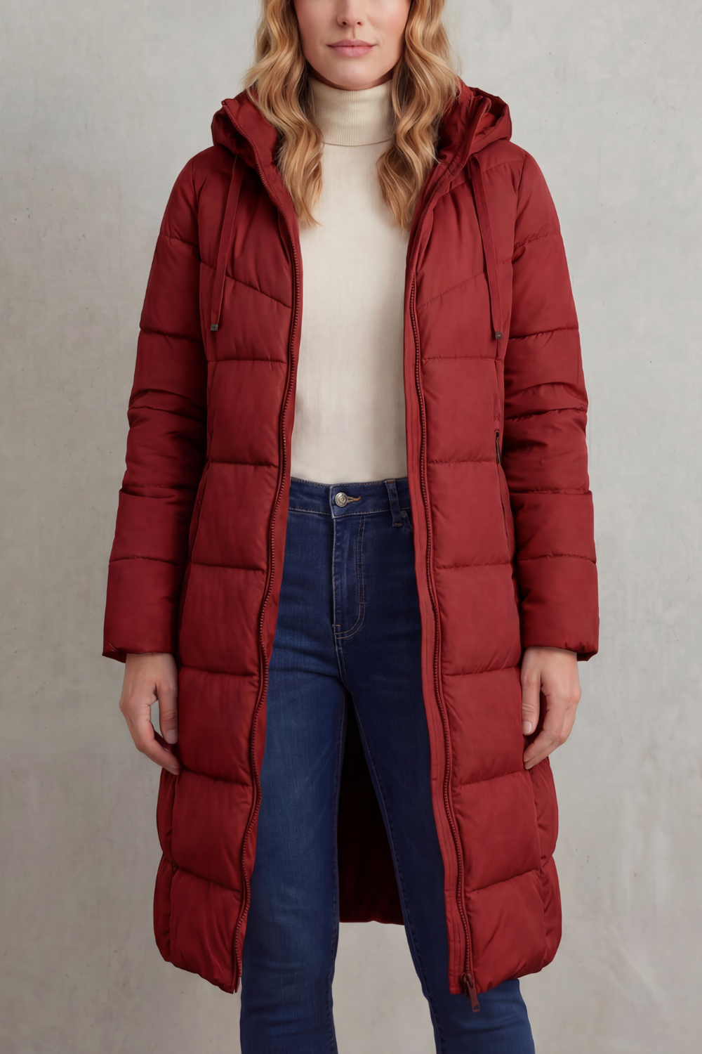 LANGLEY | ABRIGO LARGO ACOLCHADO – CHAQUETA ACOLCHADO FEMENINA DE INVIERNO
