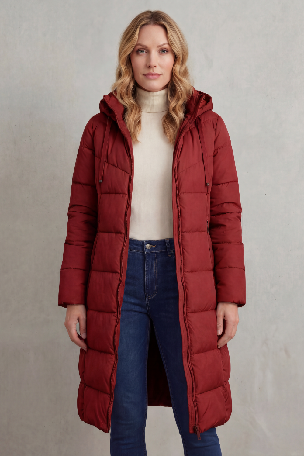 LANGLEY | ABRIGO LARGO ACOLCHADO – CHAQUETA ACOLCHADO FEMENINA DE INVIERNO