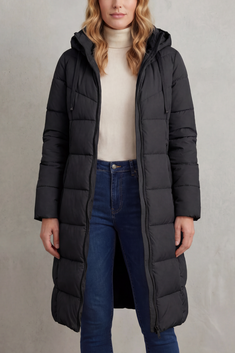 LANGLEY | ABRIGO LARGO ACOLCHADO – CHAQUETA ACOLCHADO FEMENINA DE INVIERNO