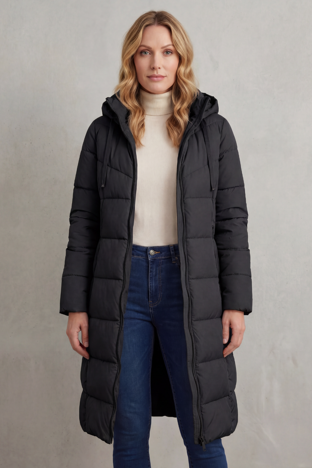 LANGLEY | ABRIGO LARGO ACOLCHADO – CHAQUETA ACOLCHADO FEMENINA DE INVIERNO