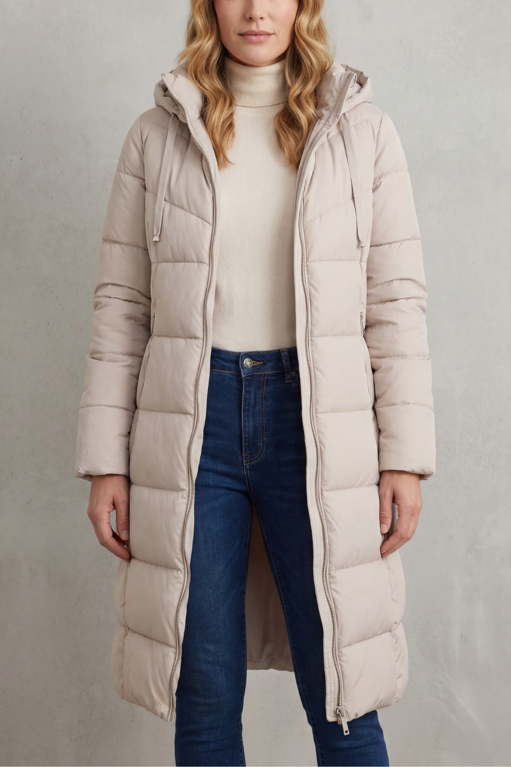 LANGLEY | ABRIGO LARGO ACOLCHADO – CHAQUETA ACOLCHADO FEMENINA DE INVIERNO