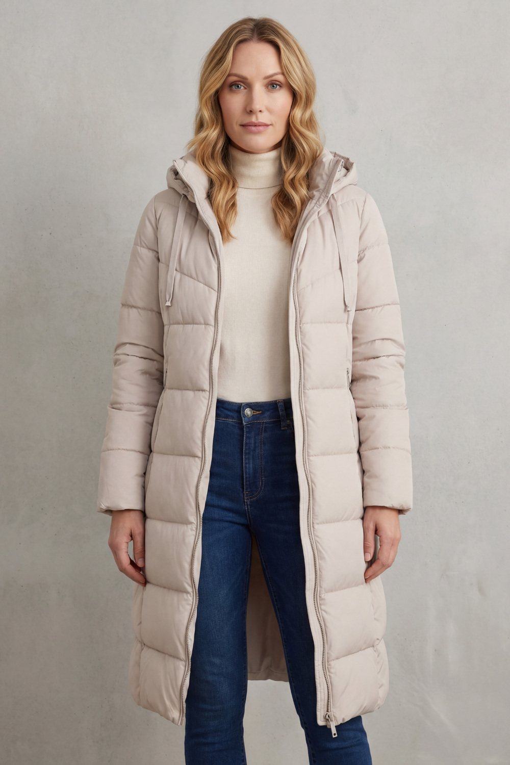 LANGLEY | ABRIGO LARGO ACOLCHADO – CHAQUETA ACOLCHADO FEMENINA DE INVIERNO