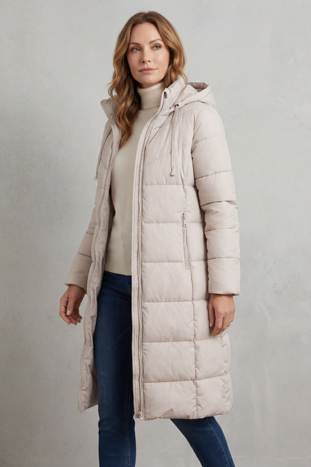 LANGLEY | ABRIGO LARGO ACOLCHADO – CHAQUETA ACOLCHADO FEMENINA DE INVIERNO