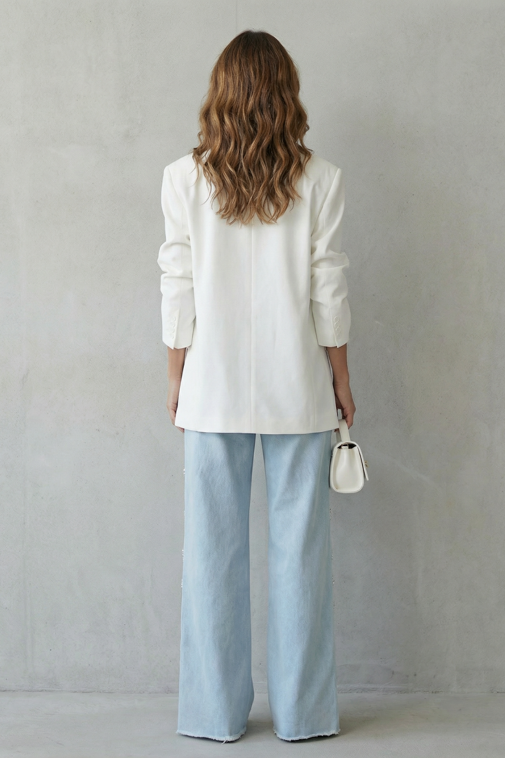 OLIVETTA – CUT-OUT DESIGN – WIDE LEG JEANS