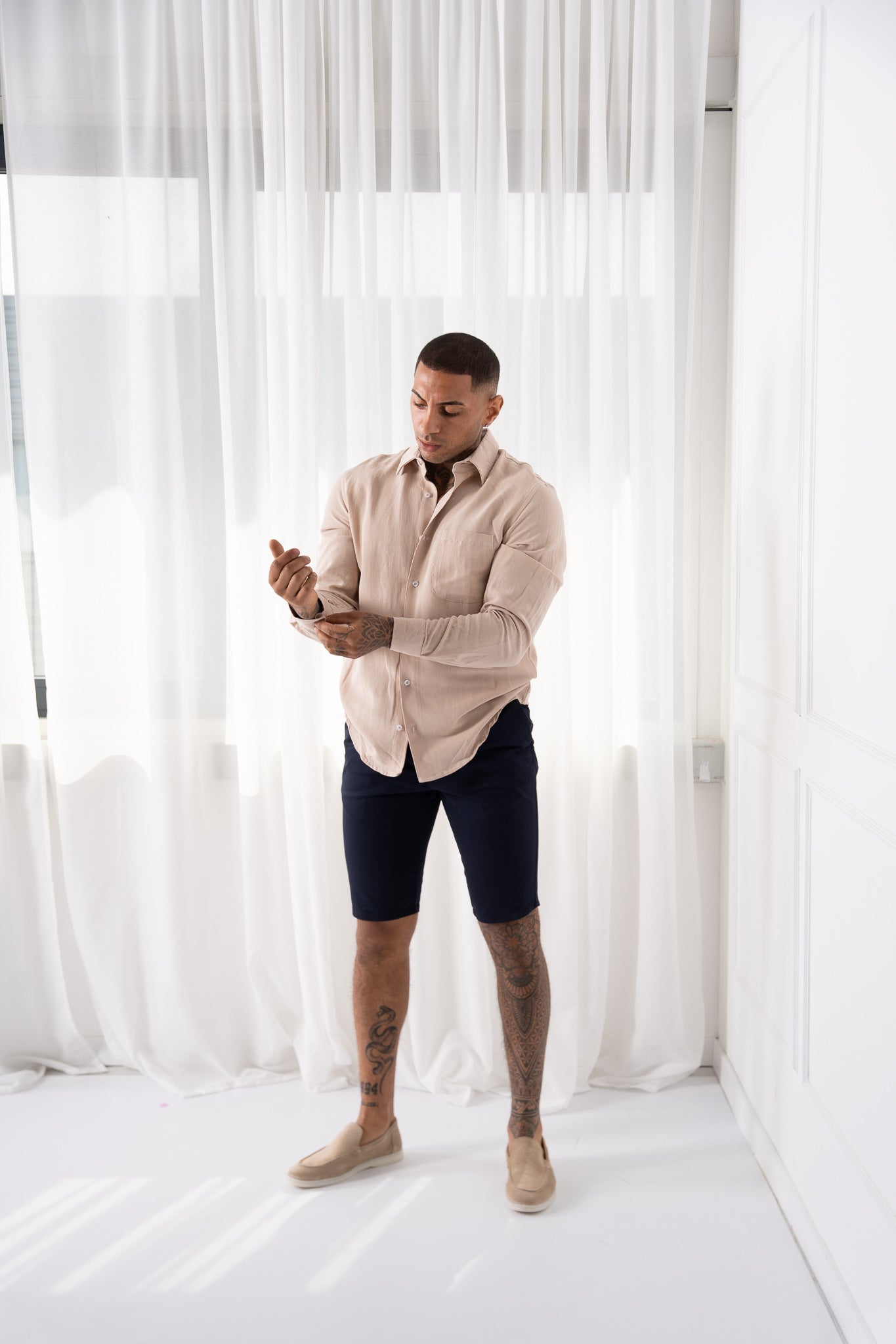 BEACH OVERSIZE DE MANGA LARGA