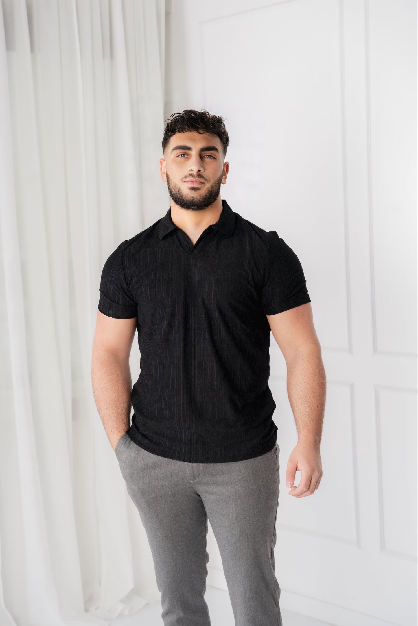 VELVET TOWELLING POLO