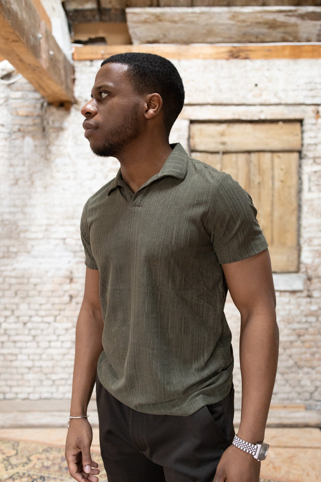 VELVET TOWELLING POLO