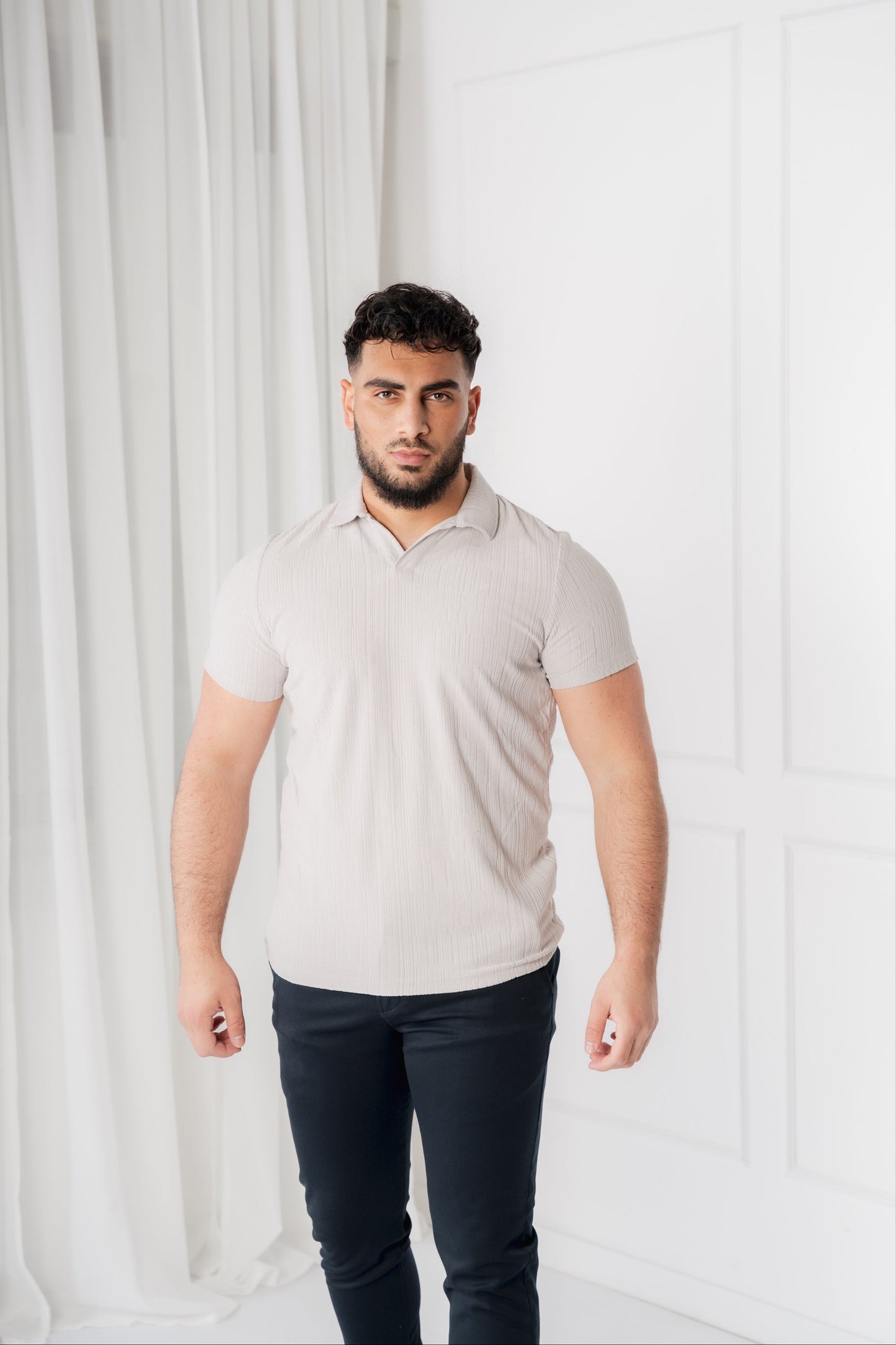 VELVET TOWELLING POLO